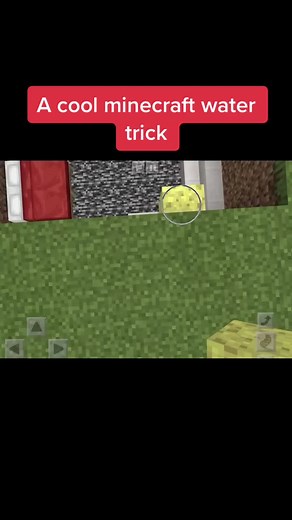 A cool minecraft water trick. Subscribe to me on YT and follow on Instagram. #mylevismyvibe #mincecraftmemer #minecraft #wigesu #mincecraftclub #water