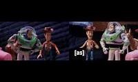 Mix of 2 videos from youtube : Robot Chicken Toy Story censored vs uncensored