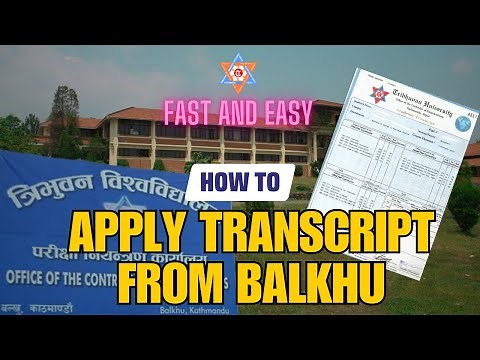 How To Apply Transcript Certificate From Balkhu | FAST AND EASY PROCESS | TRIBHUVAN UNIVERSITY
