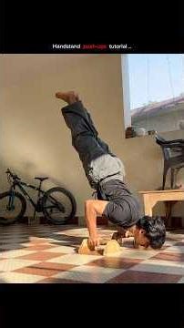 Handstand push-ups tutorial 💪❤️‍🔥…#viralshort #fitneess #explorepage #calisthenics #tutorial
