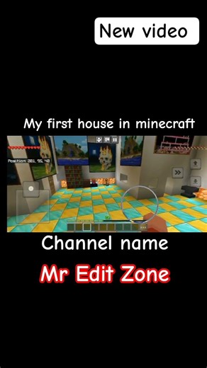 my first house in minecraft #minecraft #lyrics