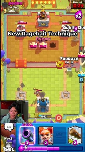 He spammed "good game" in Clash Royale