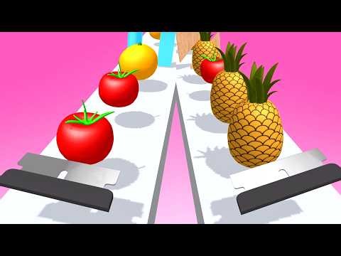 Slicer Runner! Very satisfying and relaxing ASMR slicing gameplay video