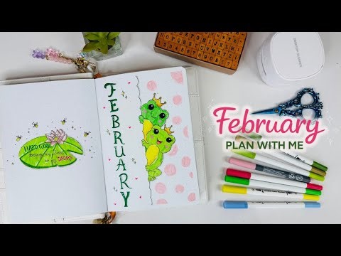 Plan With Me February Bullet Journal Setup ✨ Cozy & Aesthetic Monthly Spread