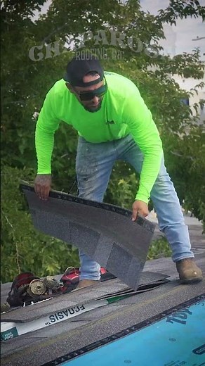 Grey Asphalt Shingle Install On Low Pitch Roof