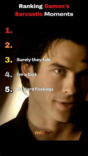 Ranking Damon's Coldest Roasts #damonsalvatore #shorts #tvd