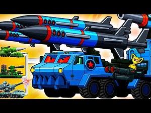 Unstoppable Missile Truck vs Nuclear Tank Army! 🚀💥 (Epic Cartoon Battle)