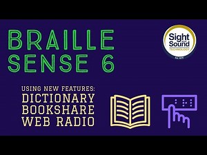 Getting to know your new BrailleSense 6: Using New Features
