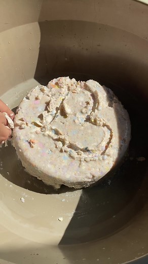 Recycled 60 soaked soaps #cleantok #cleaningtiktok #asmrsoap #soakedsoap #mushysoap #recyclesoap #soapasmr