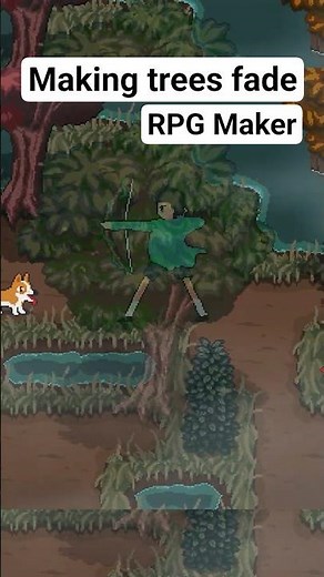 Making trees fade in RPG Maker #gamedev #rpgmaker #rpgmakermz