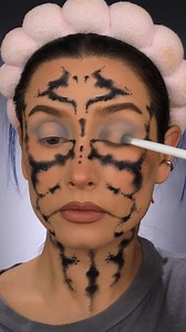 Rorschach makeup tutorial 🖋️ #makeup #rorschach #makeuptutorial | Creative.Cliche