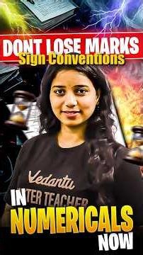 Light Numericals Hack: Master Sign Convention in 80 Secs! 🔥Physics