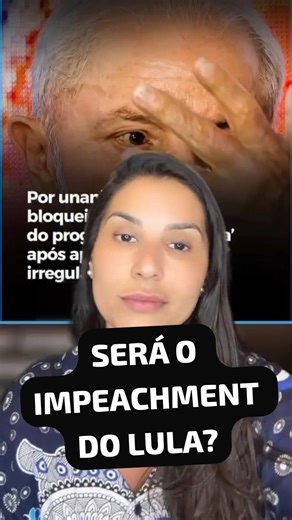 15K views · 796 reactions | SERÁ O IMPEACHMENT DO LULA? O TCU bloqueou hoje R$ 6 Bilhões do programa “Pé-de-Meia”, e apontou diversas irregularidades cometidas por Lula, que podem caracterizar crime de responsabilidade, o que levaria ao processo de impeachment, como ocorreu com a Dilma. Mas será que isso vai acontecer? Dá uma olhadinha aí... | Mariana Lescano | Facebook