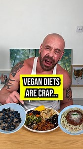 How NOT to suck as a vegan…Meal 1 🥗Tempeh (100 g)Quinoa, dry (65 g)Black beans, canned & drained (120 g) 🫘Kale (70 g) 🥬Carrot (1 medium) 🥕Corn on the cob (1 medium) 🌽Almond butter (2 tbsp)Dates, dried (100 g)Meal 2 🍝Canned tomatoes (400 g) 🍅Textured vegetable protein (TVP), dry (40 g)Tomato purée (2 tbsp)Spinach (100 g) 🍃Mushrooms (3 medium) 🍄Nutritional yeast (12 g) 🧀Whole-wheat pasta, dry (100 g) Dried mango, unsweetened (120 g) 🥭Brazil nut (2) Walnuts (10 halves)Meal 3 🥣Rolled oat