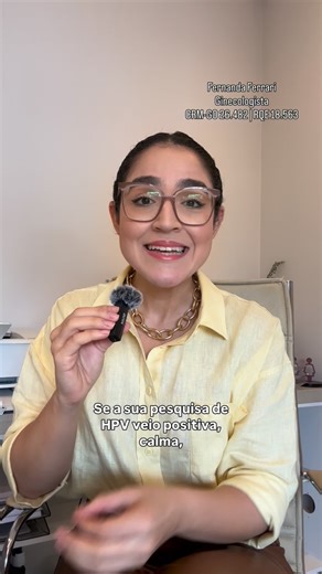 Fernanda Ferrari | Ginecologista e Obstetra on Instagram: "Ver o resultado “detectado” na sua pesquisa de HPV pode ser um susto, e trazer muitas preocupações em relação a desenvolver um câncer de colo de útero. Mas calma: o objetivo do rastreio é justamente impedir que isso aconteça. Se o seu exame mostrou o vírus detectado, escolha uma ginecologista na qual você confie e mantenha o acompanhamento conforme orientado. Assim, conseguimos prevenir que isso se torne uma lesão grave, monitorando e ag