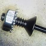 #4-40 Screws, 100Pcs #4-40 x 1/4 Inch Flat Head Socket Cap Machine Screws, 304 Stainless Steel 18-8 Countersunk Bolts, Black Zinc Finish, Full Thread (with Hex Spanner)