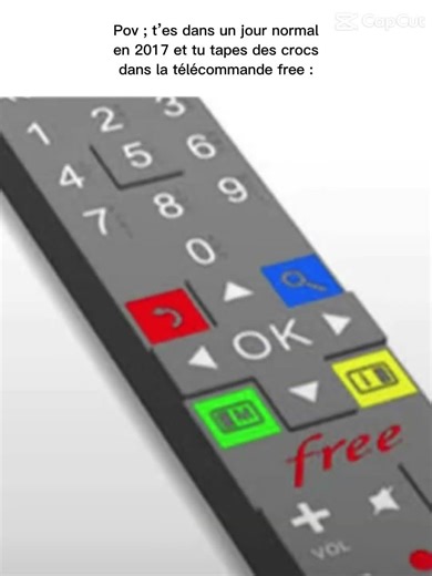 Est ce que toi aussi tu fais des croc dans ta télécommande free ?