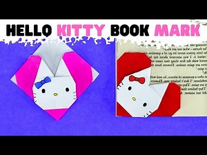 How to make origami HELLO KITTY BOOKMARK