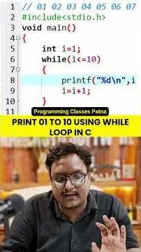 C Programming Trick 🔥 Print 01 to 10 Using Loop in C | Leading Zero in C #shorts