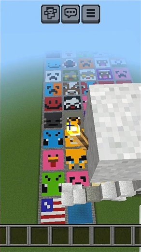 Build creeper face in minecraft #shortvideo