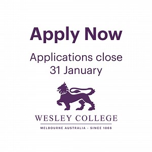 45K views · 43 reactions | Excellence Scholarships for students who excel in academia and sports, music, the arts, or leadership. Merit & means based scholarships - years 5 - 11 in 2026 | Wesley College | Facebook