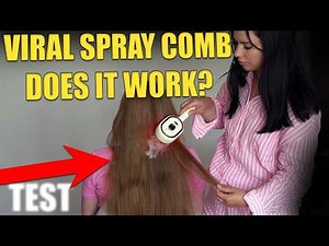 Electric Spray Air Cushion Massage Comb Honest Review - I Tested Steam Brush On 2 Girls