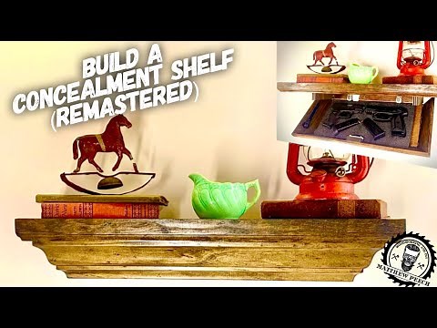 Concealment Shelf Build (New Version) / Make Money With Woodworking!