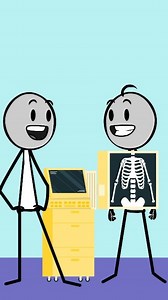 X-ray tech after saying they are 100% safe #viral #foryou #relatable #humor #usa #comedy #workhumor #xray #animation #darkhumor | Darktales Animations