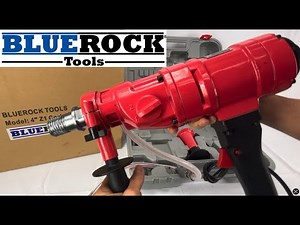 BLUEROCK 4Z1 Handheld Concrete Core Bore Drill Unboxing and Features