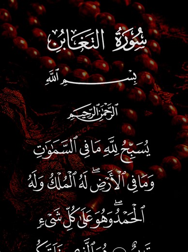 سورة التغابن #fyp #اللهم_صلي_على_نبينا_محمد #قران_كريم #quran #سورة_التغابن