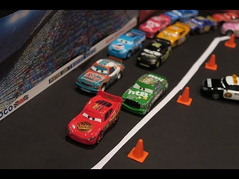 All of My Disney Cars Stop Motion Clips - Piston Cup Race, Pit Stop, Crash