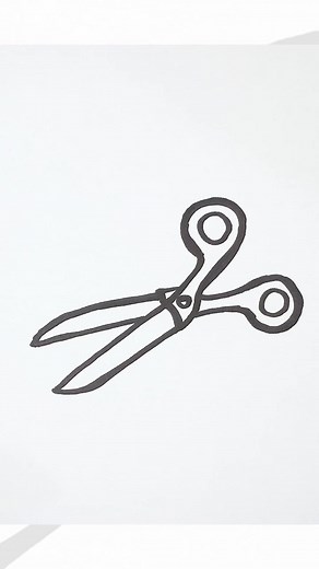 How to draw scissors #howdraw #kidsdrawing #drawing #drawingtutorial #simpledrawing #forkids #kidsart #easydrawing #drawingforkids