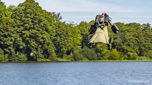 Airplane pilots spot a person wearing a jetpack and flying at 3,000 feet