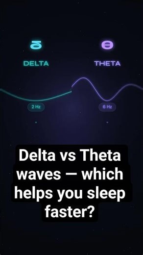 Delta vs Theta waves — which helps you sleep faster? #sleep #binauralbeats