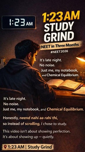 Late Night Study Hits Different NEET 2026 #neet2026 #neetpreparation #neet #studywithme #studygram