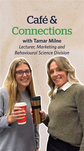 UBC Sauder School of Business on Instagram: "In the latest Café & Connections, we sat down with Tamar Milne, a lecturer in the Marketing & Behavioural Science Division, for a thoughtful conversation on responsible leadership and student learning. ☕️🌿 Tap the link in our bio to watch the full coffee chat."