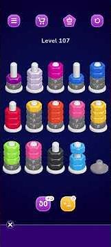 Nut Sort Level 107 Walkthrough | Nuts Sort Level 107