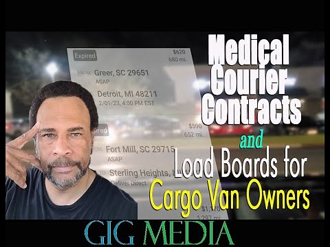 A Look at Medical Courier Contracts and Load Boards for Cargo Van Owners