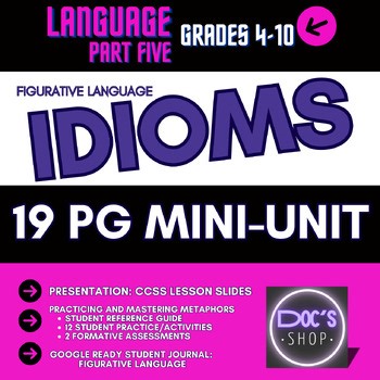 Teaching Idioms: Activities and Formative Assessment