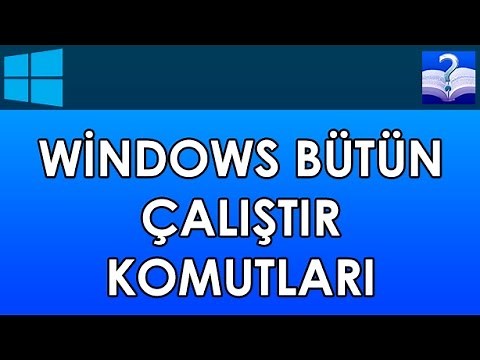 Windows Bütün Çalıştır Komutları
