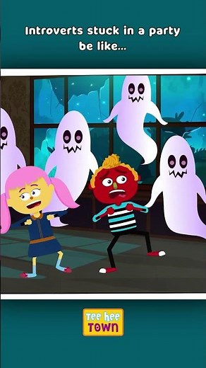 How do introverts feel at parties? #skeletons #shorts #montagemmiau #memes #teeheetown