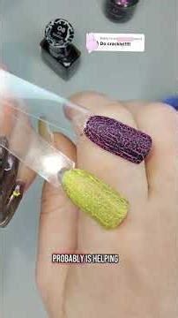 crackle polish + textured polish = smooth??
