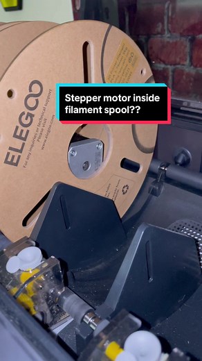 Stepper motor inside filament spool?? #3dprinted #3dprinting #3dprint #3dprints #3dprinter #3dprinters #3dprinterfarm #3dprintfarming