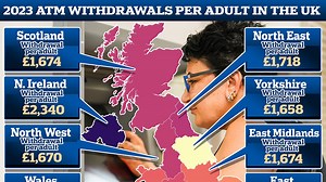 Most cash-heavy UK areas revealed