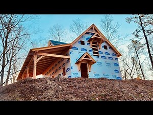 Constructing a STUNNING TIMBER-FRAME GARAGE.
