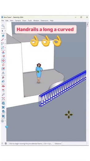 Quick SketchUp tip! 🛠️ Learn how to create smooth curved handrails using the Shape Bender plugin in SketchUp. Watch the balcony come to life in seconds! 🌀✨ 👉 Save & share if you love 3D modeling! . @nice_tower_pro @nice_tower . . #SketchUp #SketchUpTips #ShapeBender #3DModeling #SketchUpModeling #ArchitectureDesign #ArchitecturalVisualization #BalconyDesign #CurvedDesign #DesignInspiration #LearnSketchUp #DesignTutorial #HowToReels #ReelsTutorial #InstaArchitecture #ModernArchitecture #Interi