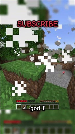 Minecraft But I Can’t Jump 💀 #minecraft #challenge