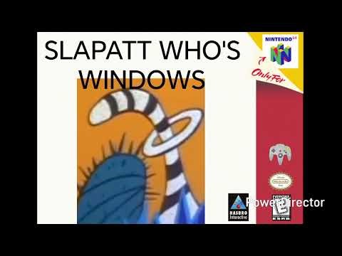 Slapatt Who's Windows Nintendo 64 - ©1999 Hasbro Interactive/TomCerry Proucction