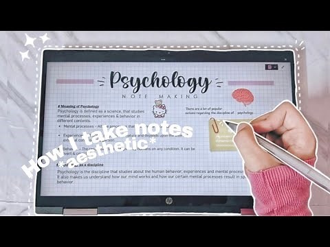 How I take notes 📓🎧 ♡ * cute & aesthetic * ft. OneNote (easy guide!) ♡⁠˖