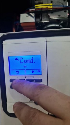 How to set comfort mode on a Vaillant
